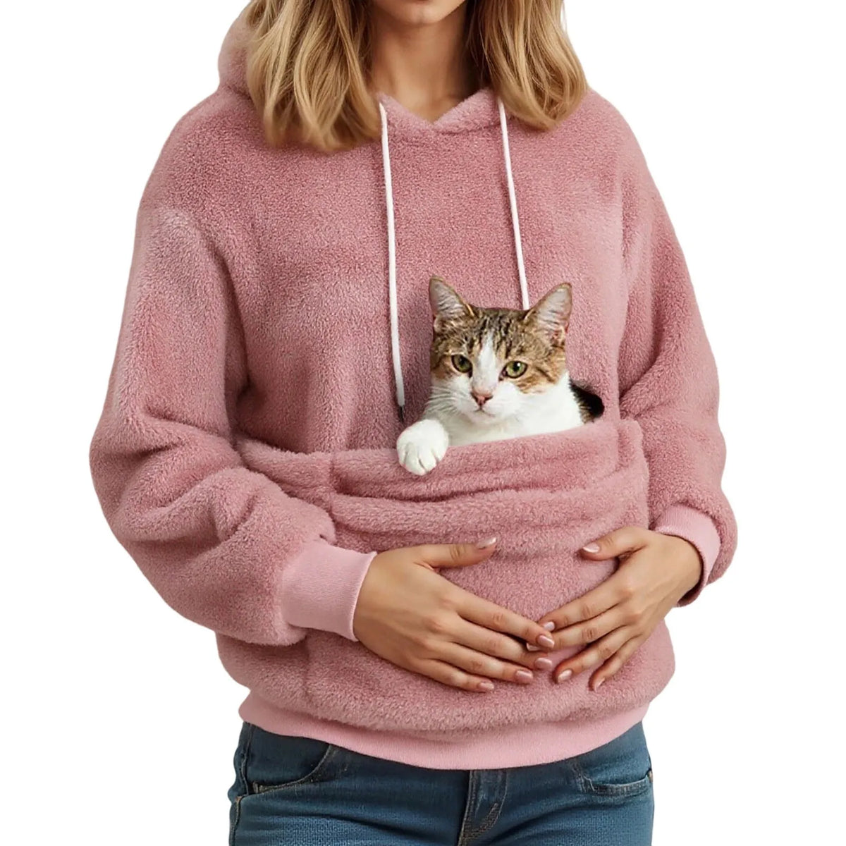 Women's Fleece Pet Carrier Hoodie