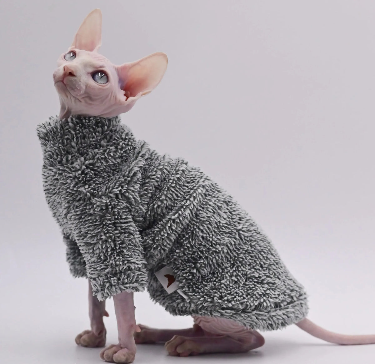 Double-Sided Fluffy Coat for Hairless Cats