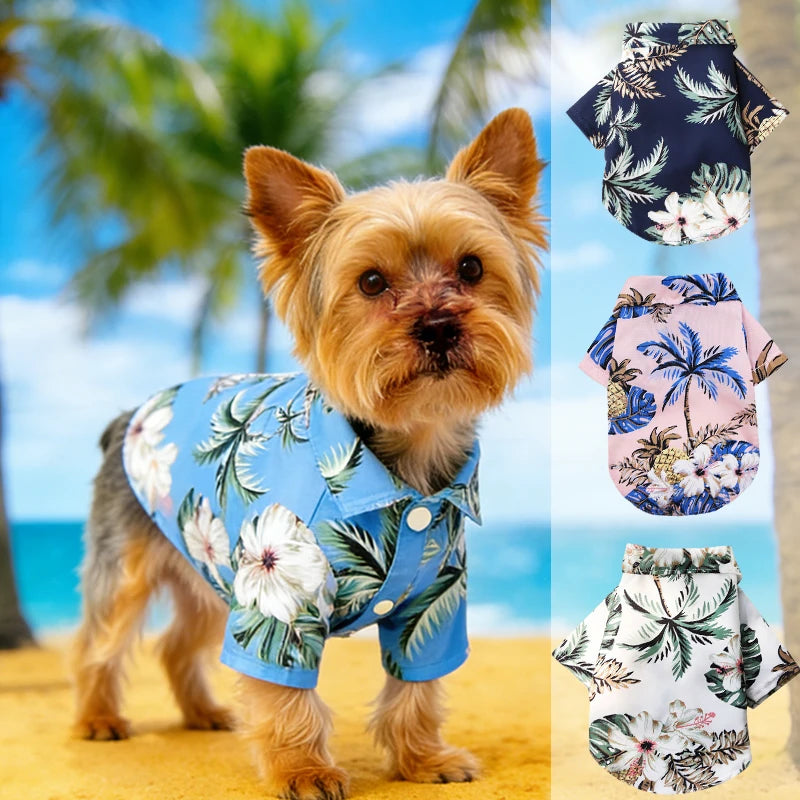 Tropical Beach Shirt for Small Dogs
