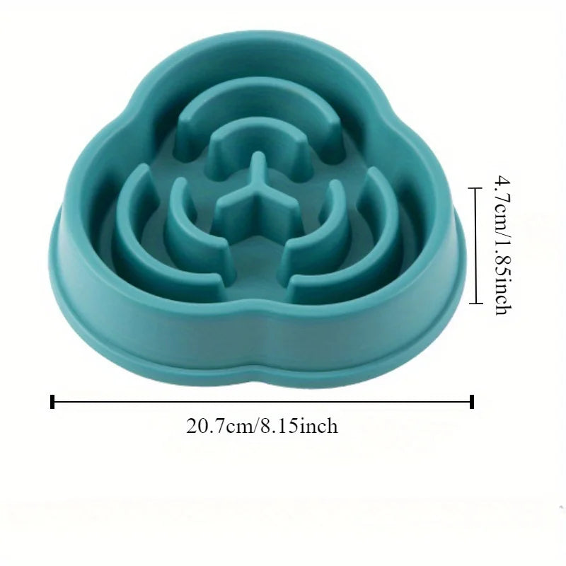 Anti-Choke Slow Feeder Pet Food Bowl