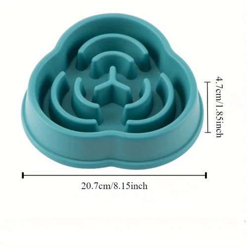 Anti-Choke Slow Feeder Pet Food Bowl