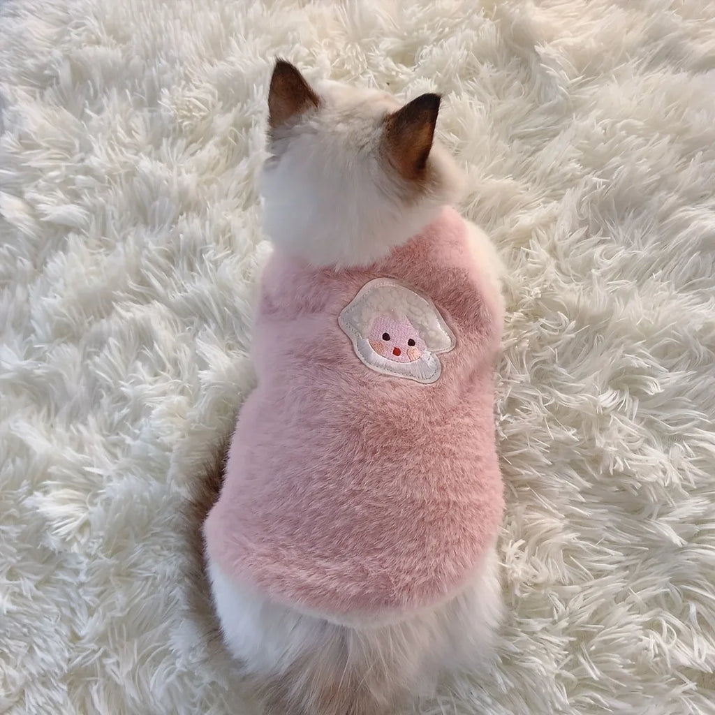Cozy Winter Sweater Vest for Cats