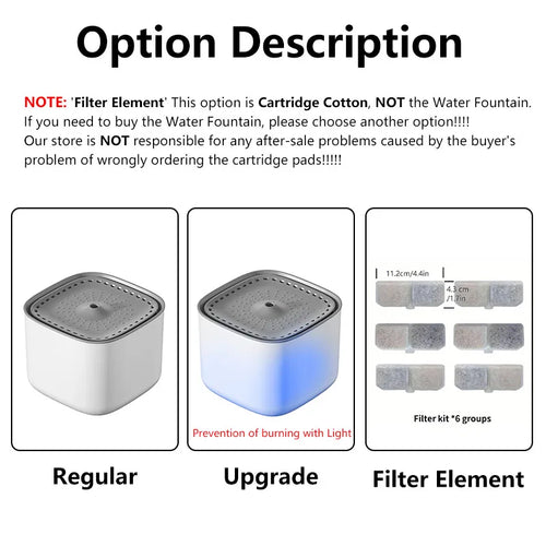 3L USB Electric Filtered Cat Water Fountain