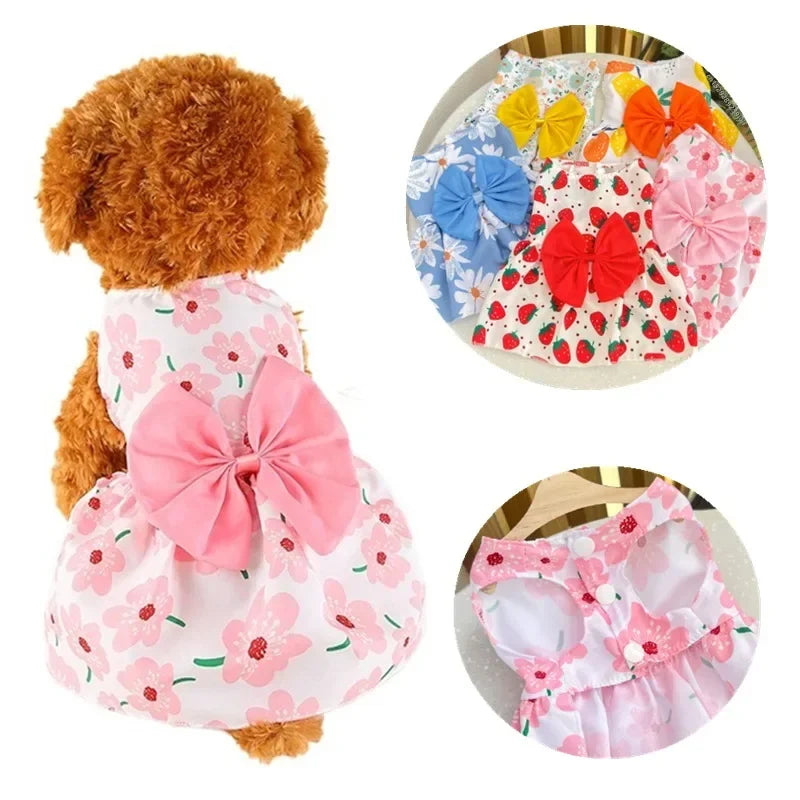 Puppy Skirt Spring Summer Dog Princess
