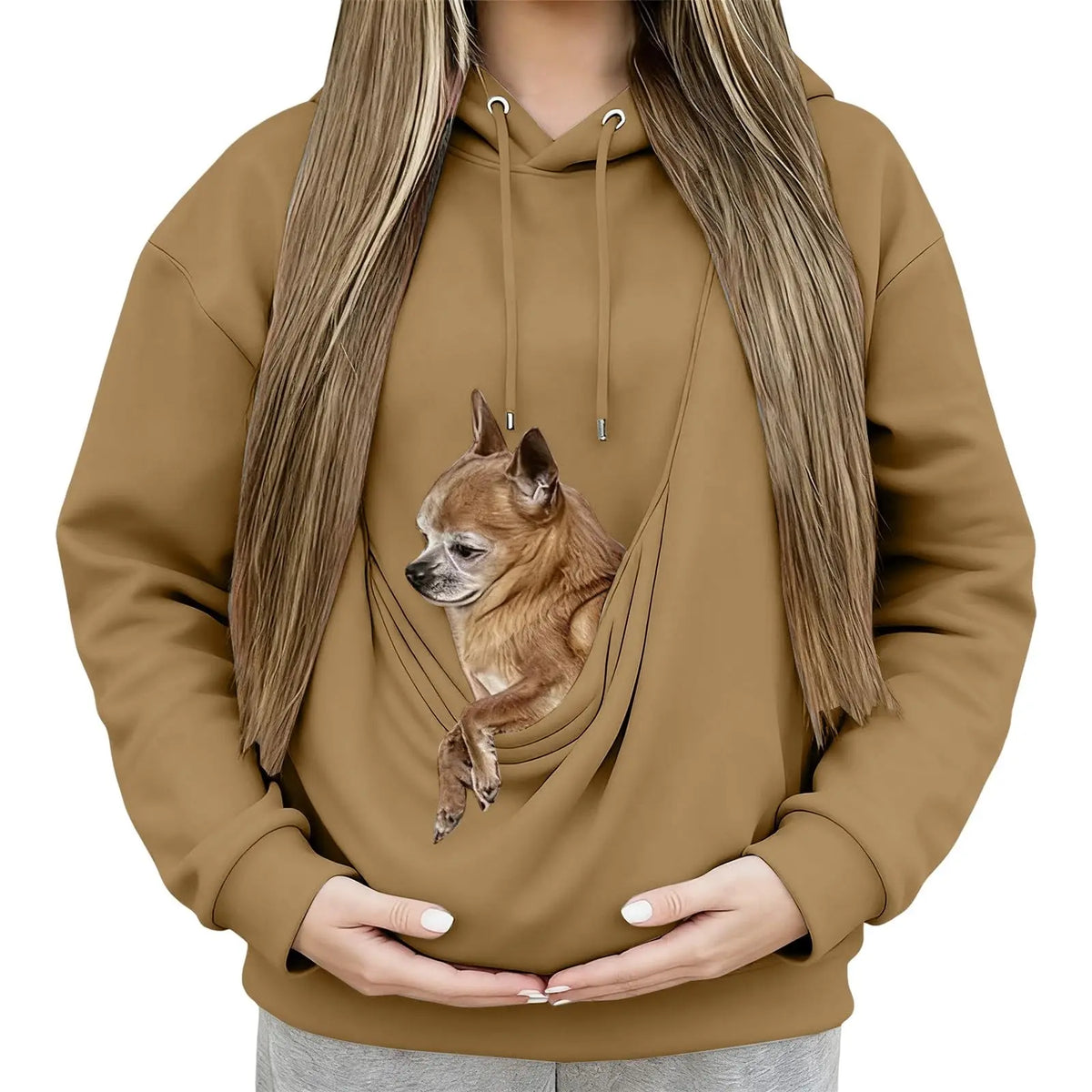 Athletic Unisex Pet Carrier Hoodie