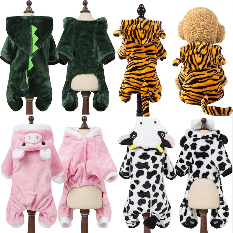 Soft Fleece Jumpsuit Hoodie for Dogs
