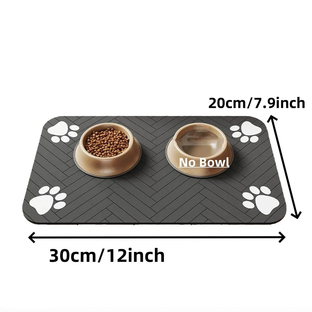 Absorbent Non-Slip Feeding Mat for Dogs and Cats
