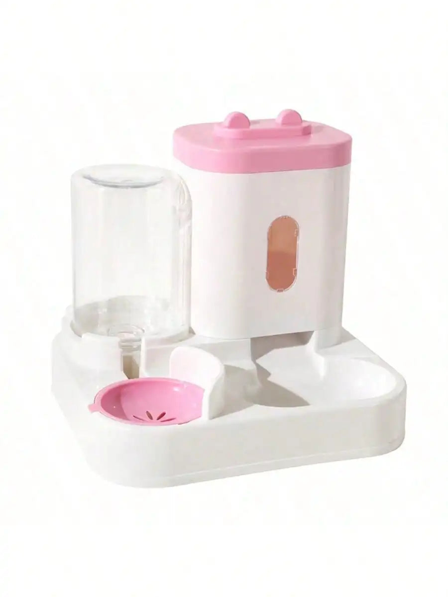 Gravity-Fed Cat Water & Food Dispenser