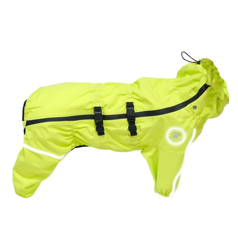Reflective Waterproof Rain Jumpsuit for Dogs