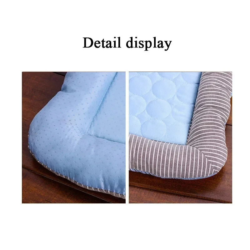 Cooling Ice Silk Pad Bed Dogs Cats
