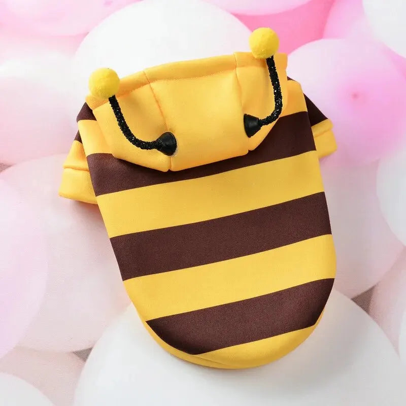Cute Bee Hoodie Transformation Pet Suit