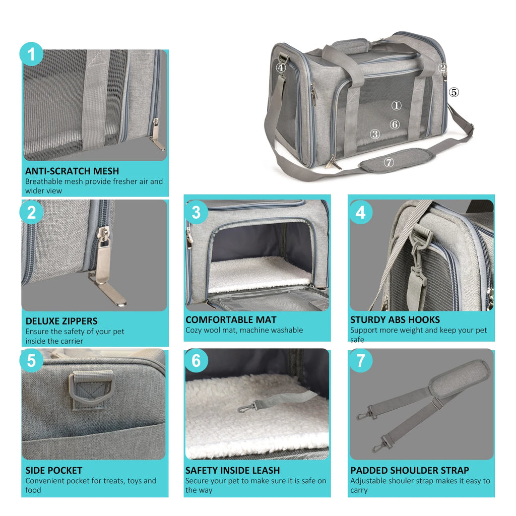 Airline-Approved Soft-Sided Pet Carrier
