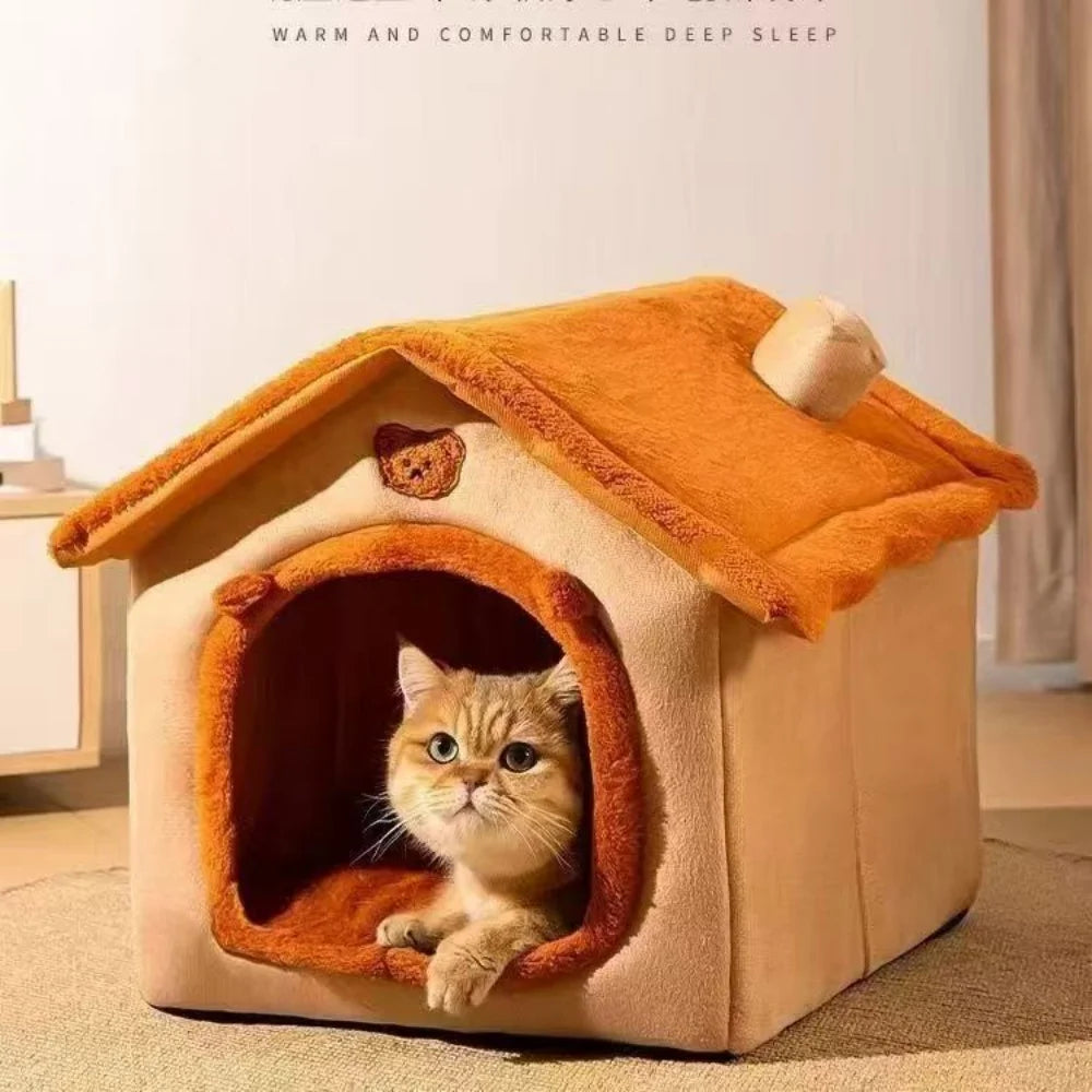 All-Season Washable House Style Pet Bed Dogs