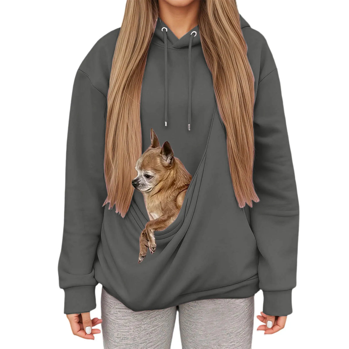 Athletic Unisex Pet Carrier Hoodie