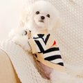 Luxury Striped Cardigan for Chic Pets