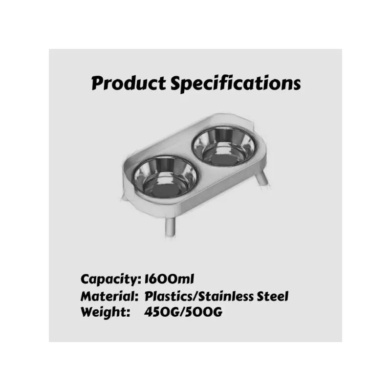 Elevated Dual Food & Water Pet Station