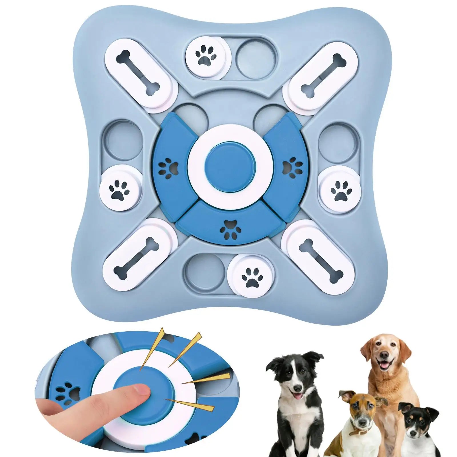 Interactive Slow Feeder Puzzle Bowl for Pets