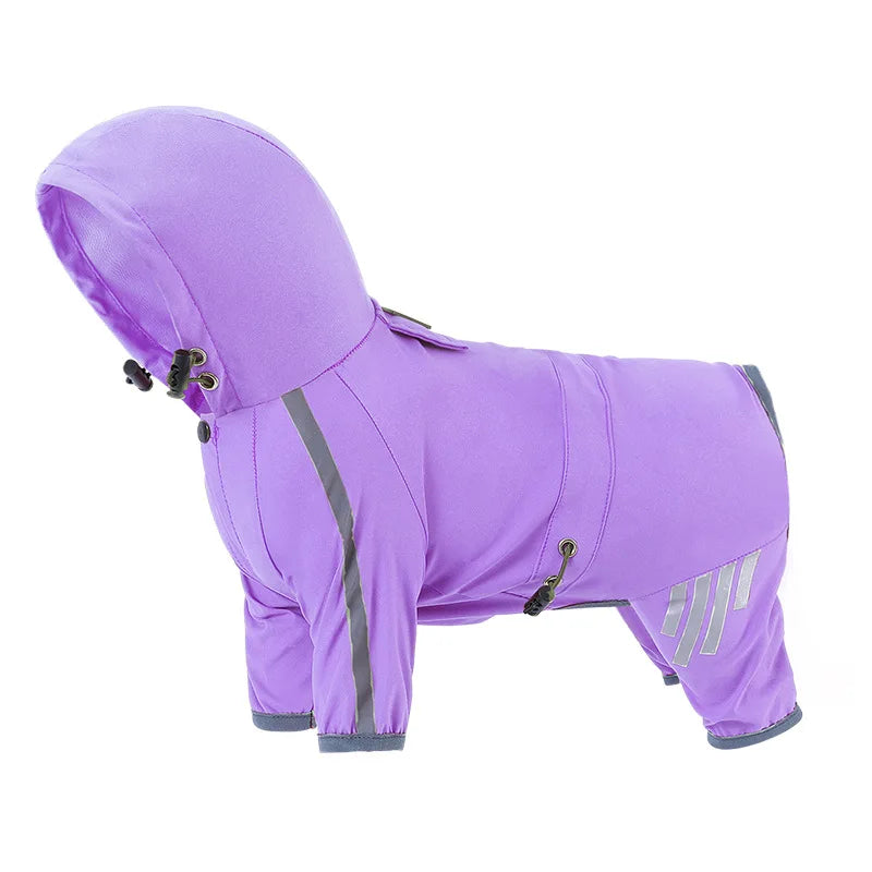 Reflective Waterproof Rain Overalls for Dogs